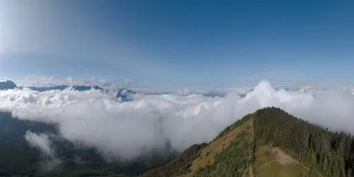 Over Clouds Mountain Landscape HDR