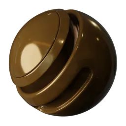 Brown painted metal