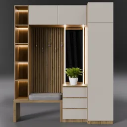 Hallway Coathanger Wardrobe Medium