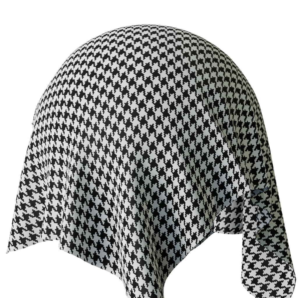 Fabric Pied De Poule | FREE fabric materials | BlenderKit