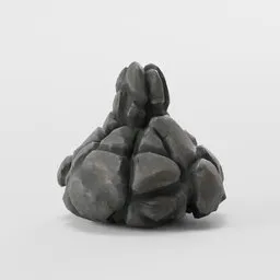 "Low-poly stylized rocks 3D model for Blender 3D, complete with unwrapped 2k PBR game-ready textures. Perfect for adding environment elements to your projects."