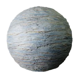 2K PBR stone material for Blender, realistic tiling stone texture suitable for 3D modeling and rendering, versatile for various apps.