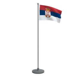 Animated Flag of Serbia