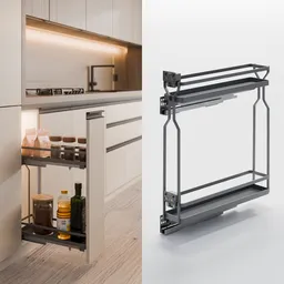 Pull-out drawer (rigged) Kitchen cargo