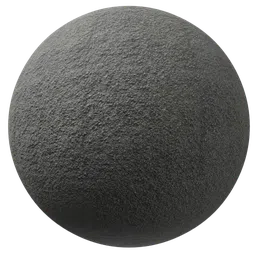 High-resolution grey asphalt texture for PBR shading in Blender 3D and other modeling applications.