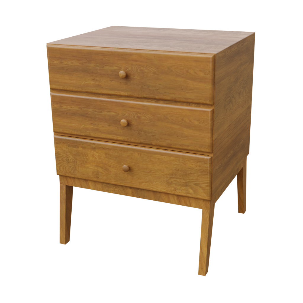 Wooden night stand.015 3D Table models BlenderKit