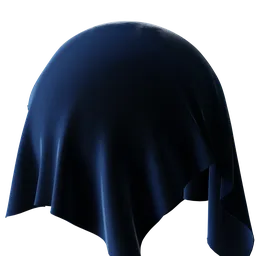 Procedural Midnight Navy Velvet