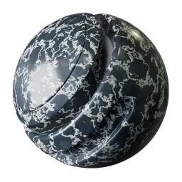 Storm Marble with Copper Veins
