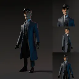 Stylized 1920s Noir Gentleman