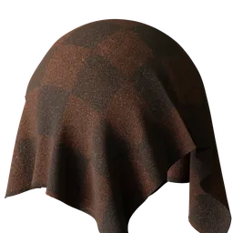 Brown Checkered Carpet