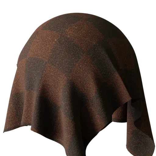 Brown Checkered Carpet