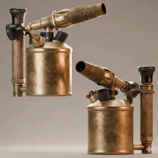 Antique Industrial Brass Blowtorch