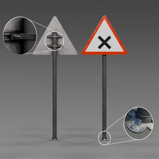 Sign crossroads