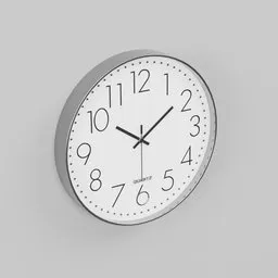 Simple noiseless wall clock