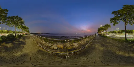 Sunset at night