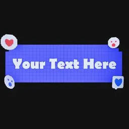 3D Pixel Block Lower Third