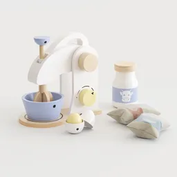 Wooden Toy Mixer Set