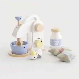 Wooden Toy Mixer Set
