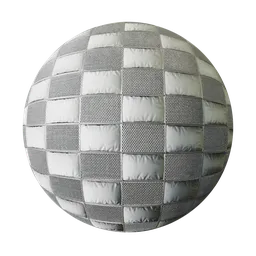 White Textured Plastic Checker Pattern