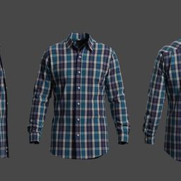 Blue Checkered Shirt