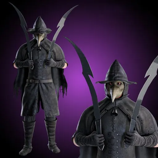 Medieval assassin Rigged Game Ready