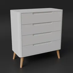 White Dresser 90cm
