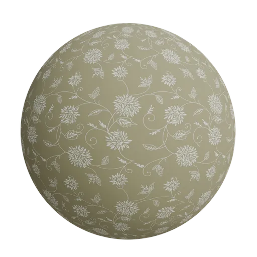 Delicate floral wallpaper