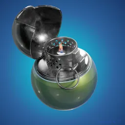 Pyro Grenade W Burning Flame