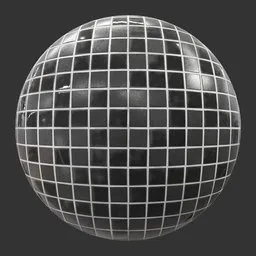 Black check tiles