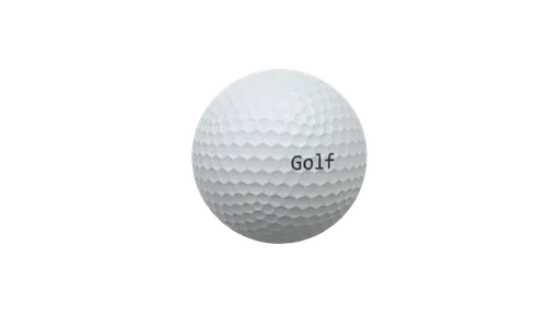 Highly detailed quad-mesh 3D golf ball for realistic CG visualization.
