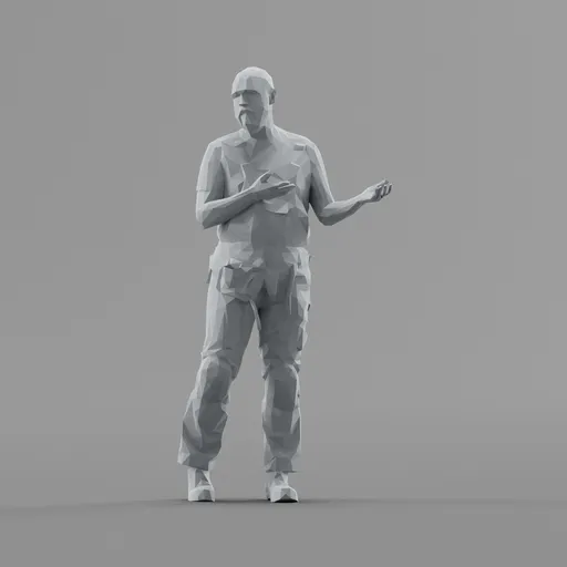 Lowpoly Construction Worker