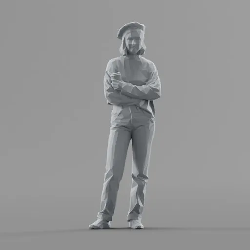 Lowpoly Female Standing