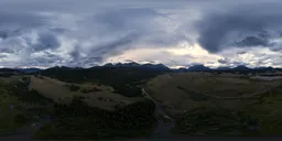 Dramatic Clouds Sunset Sky Aerial