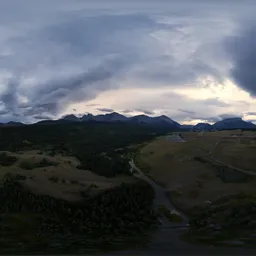 Dramatic Clouds Sunset Sky Aerial