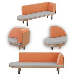 Mid Corner Sofa Chaise Lounges