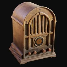 1930s Large Cathedral Radio