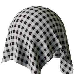Buffalo Plaid White Fabric