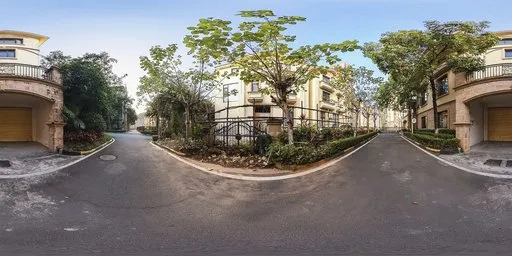 Villa side road