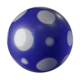 Blue Polka Dot Balloon
