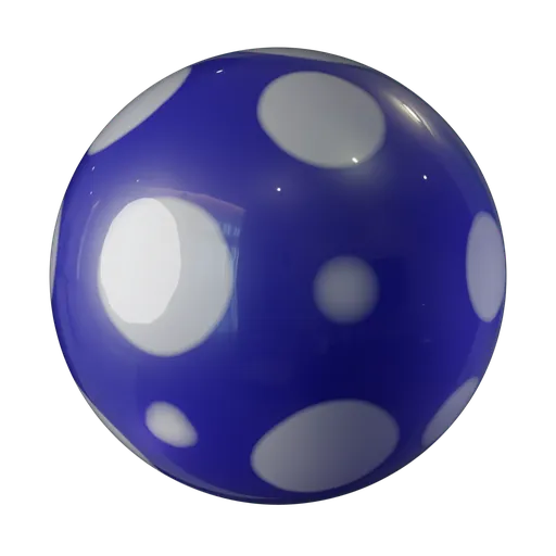 Blue Polka Dot Balloon