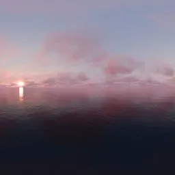 Golden Hour Over Sea