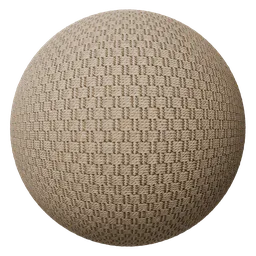 4K PBR dark beige fabric rug material with base color, roughness, normal, and displacement maps.