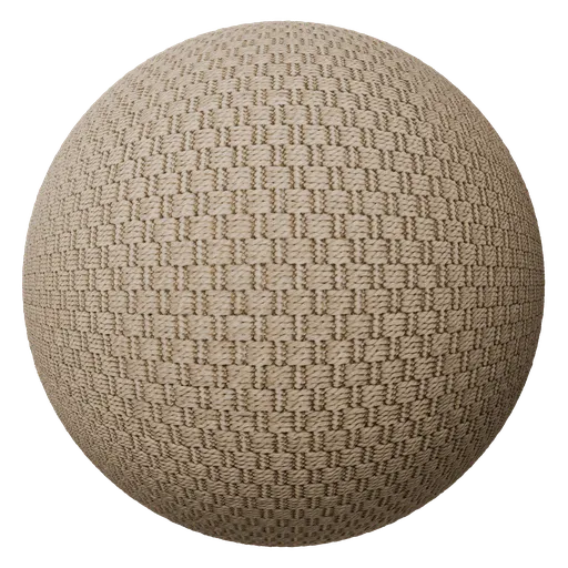 4K PBR dark beige fabric rug material with base color, roughness, normal, and displacement maps.