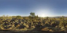 Sunset HDR panorama for realistic lighting in 3D scenes, by Greg Zaal.