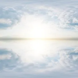 High Key Sky Reflection