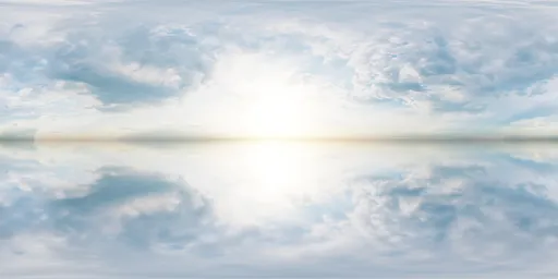High Key Sky Reflection