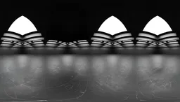 Futuristic Hall Interior