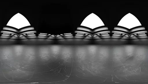 Futuristic Hall Interior