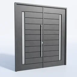 Modern Minimalist Double Door