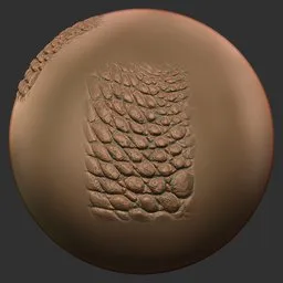 Raised Crocodile Scales